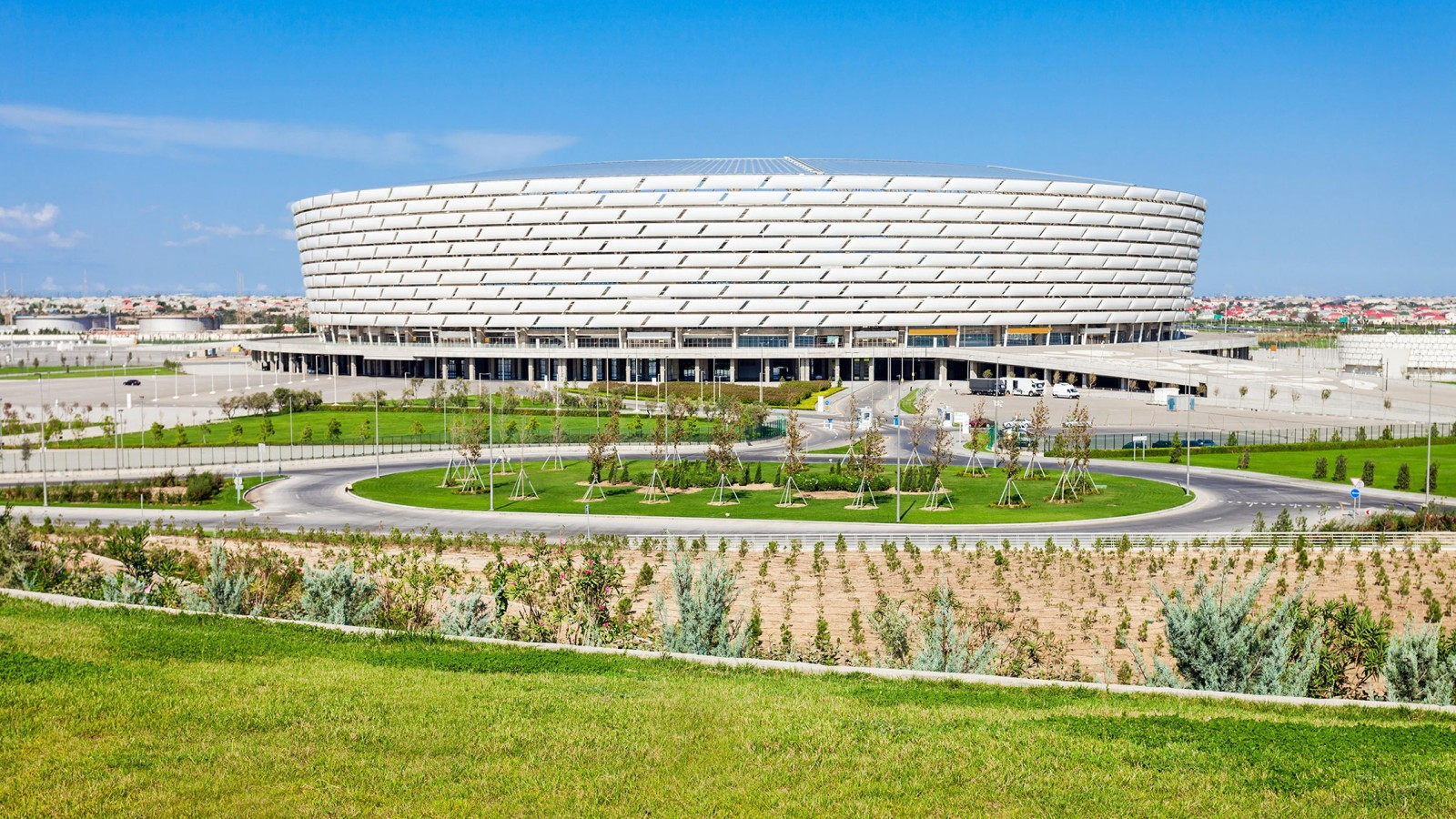 Baku olimpijski stadion, Baku, Azerbejdžan (© Andrey Khrobostov / Alamy Stock Photo)