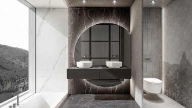 Kopalniški načrti šestih evropskih arhitektov vključujejo dragocene nasvete za načrtovanje kopalnic. (© Iveta Lajdová)