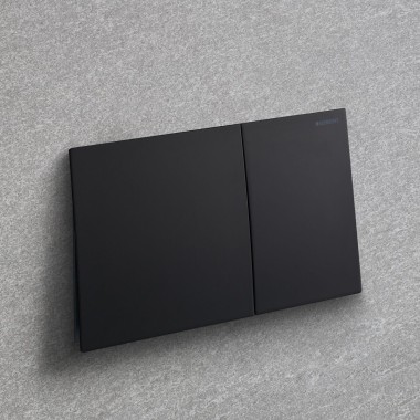 Geberit Sigma70 v črni mat barvi s premazom, ki ga je enostavno čistiti Geberit Sigma70 v črni mat barvi s premazom, ki ga je enostavno čistiti