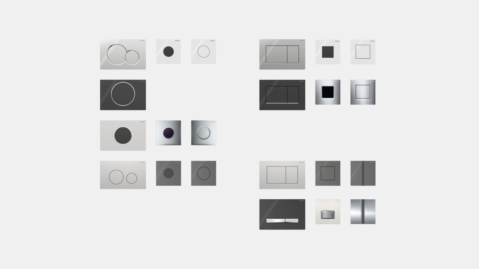 Aktivirne tipke Geberit in krmilniki Geberit za splakovanje pisoarja Aktivirne tipke Geberit in krmilniki Geberit za splakovanje pisoarja