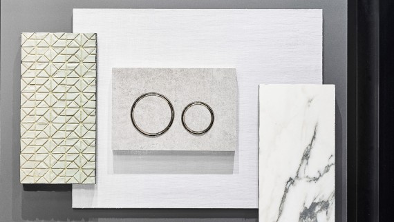 Aktivirna tipka Sigma 20 v videzu betona s kromiranimi obroči Aktivirna tipka Sigma 20 v videzu betona s kromiranimi obroči