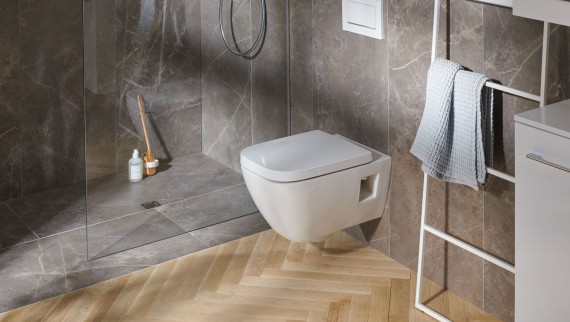 Stranišče Geberit Selnova Square WC in odtok za breznivojski pršni prostor Geberit Stranišče Geberit Selnova Square WC in odtok za breznivojski pršni prostor Geberit