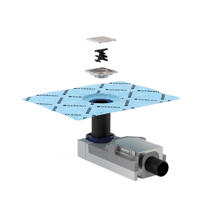 Vgradni set Geberit za odtok za breznivojski pršni prostor Vgradni set Geberit za odtok za breznivojski pršni prostor