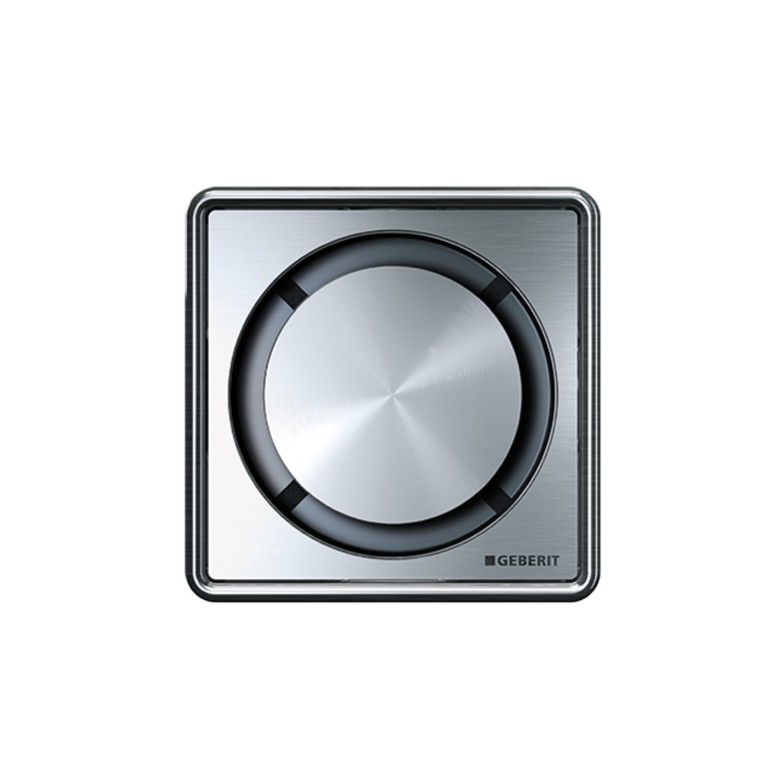 Zaključna pokrivna plošča za odtok za breznivojski pršni prostor v okrogli različici Zaključna pokrivna plošča za odtok za breznivojski pršni prostor v okrogli različici