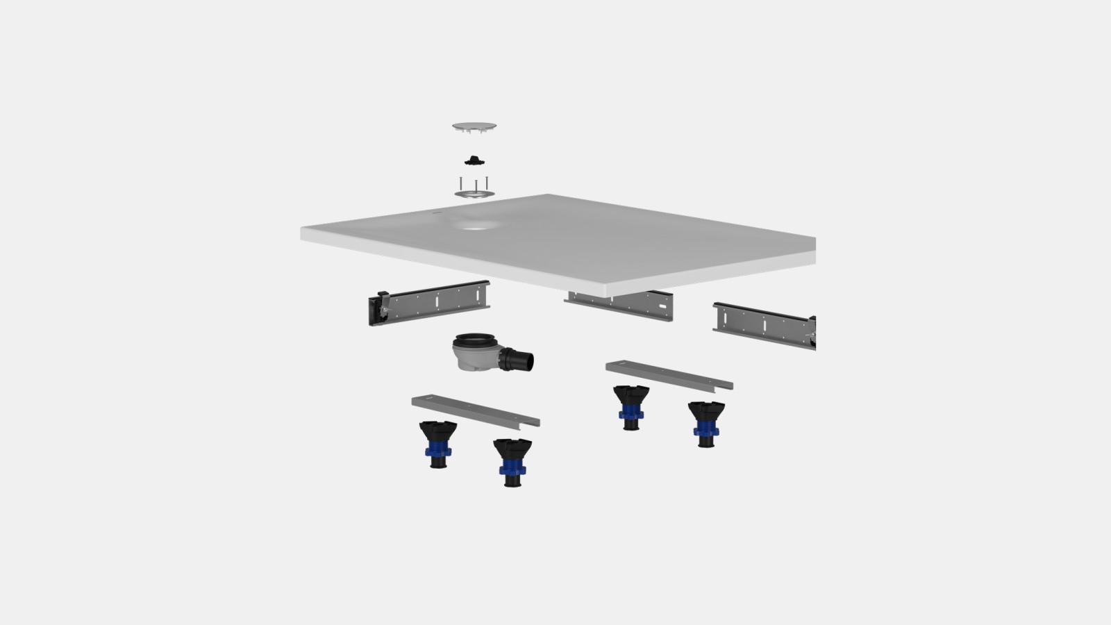 Namestitveni komplet za tuš kad Geberit Nemea. Namestitveni komplet za tuš kad Geberit Nemea.