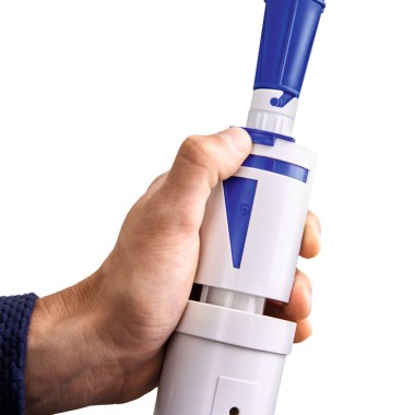 Nastavitev majhne količine splakovanja s splakovalnim ventilom Geberit tip 208 (© Geberit) Nastavitev majhne količine splakovanja s splakovalnim ventilom Geberit tip 208 (© Geberit)