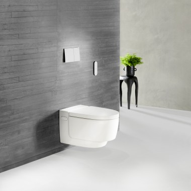 Tuš WC-ji Geberit AquaClean Mera v beli barvi
