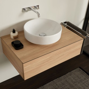 Geberit ONE stenska armatura v okrogli izvedbi Geberit ONE stenska armatura v okrogli izvedbi