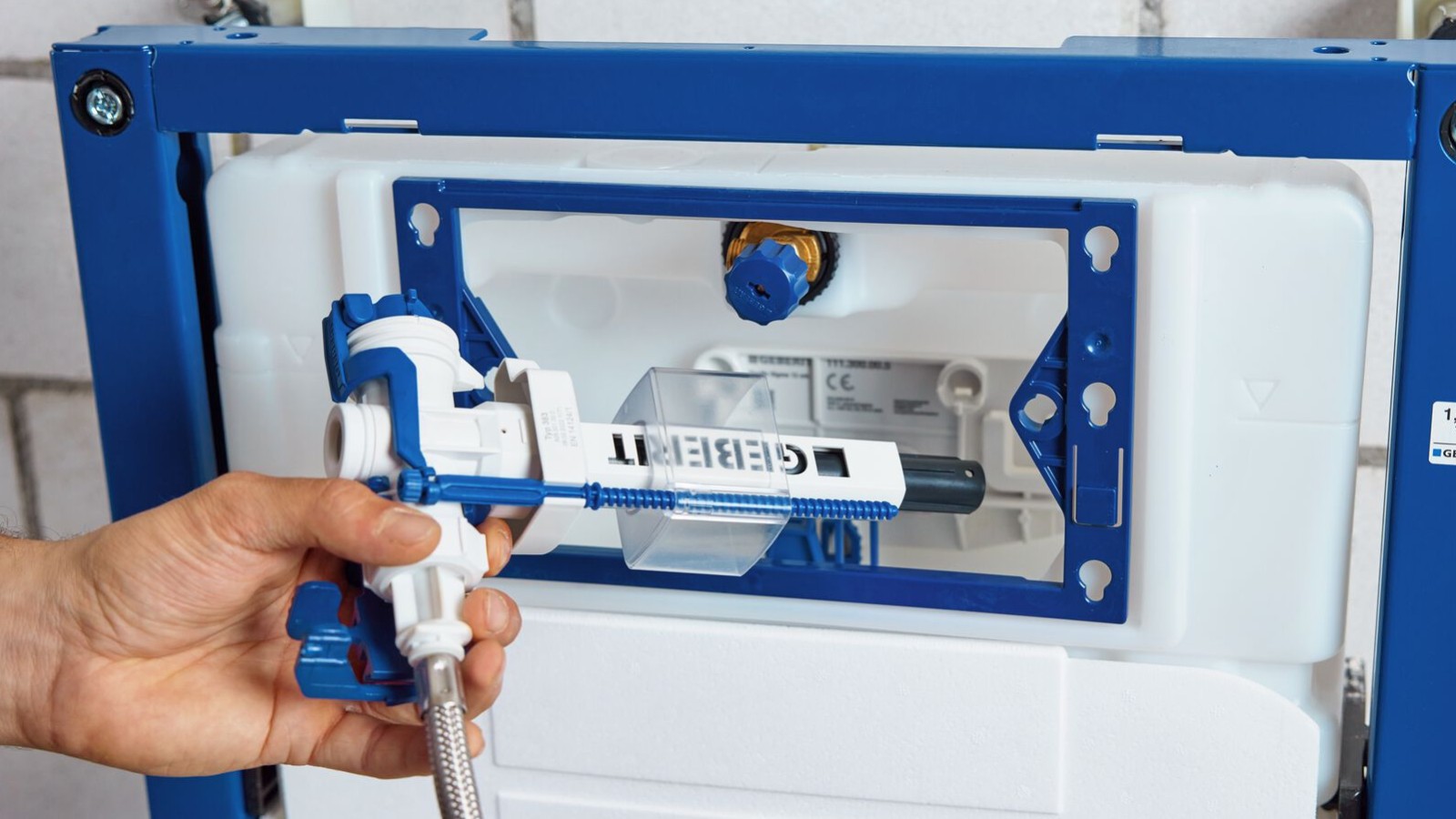 Geberit DuoFix in Geberit vodni dovodni ventil tip 383 za kotličke