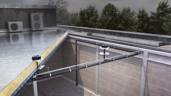 Sistem za odvodnjavanje streh Geberit Pluvia