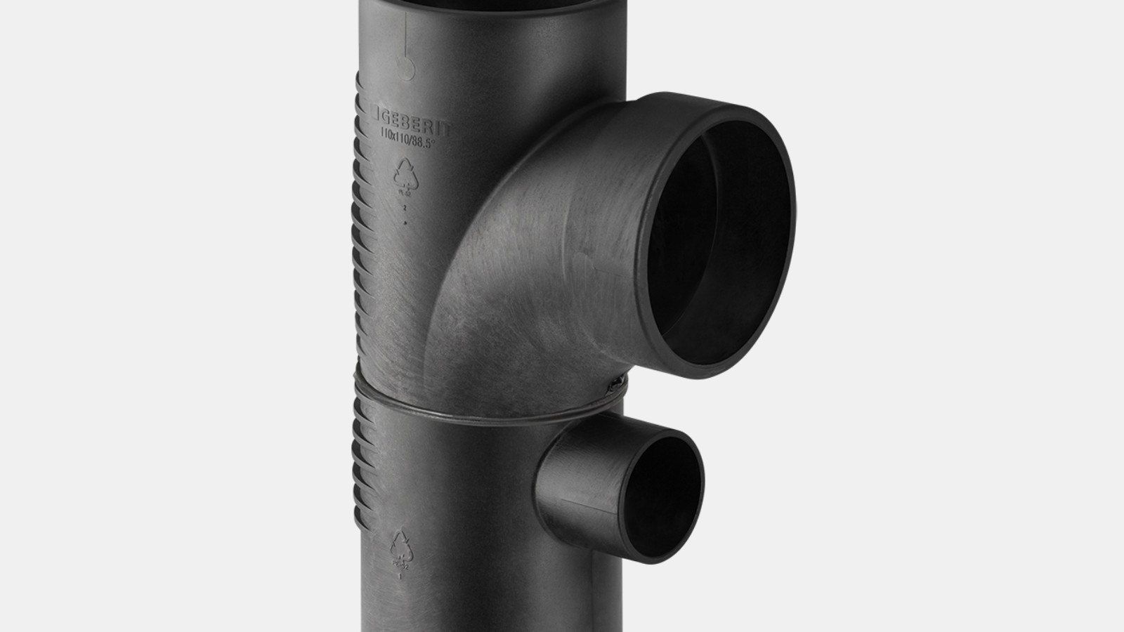 Kombinirani odcep z lokom 88,5°, Geberit Silent-db20