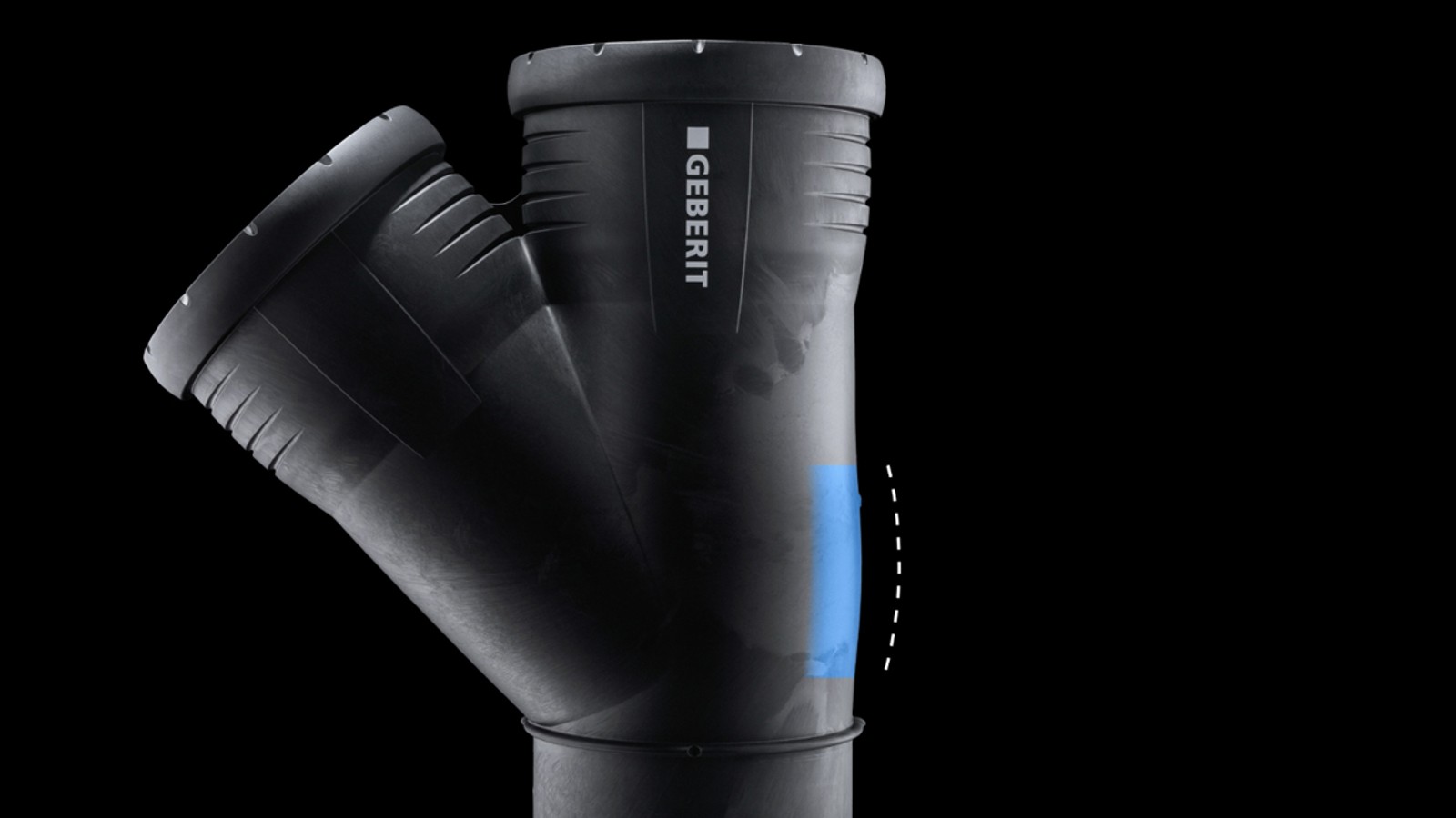 Sistem za odvodnjavanje Geberit Silent-Pro: debelejše stene na udarnih mestih Sistem za odvodnjavanje Geberit Silent-Pro: debelejše stene na udarnih mestih