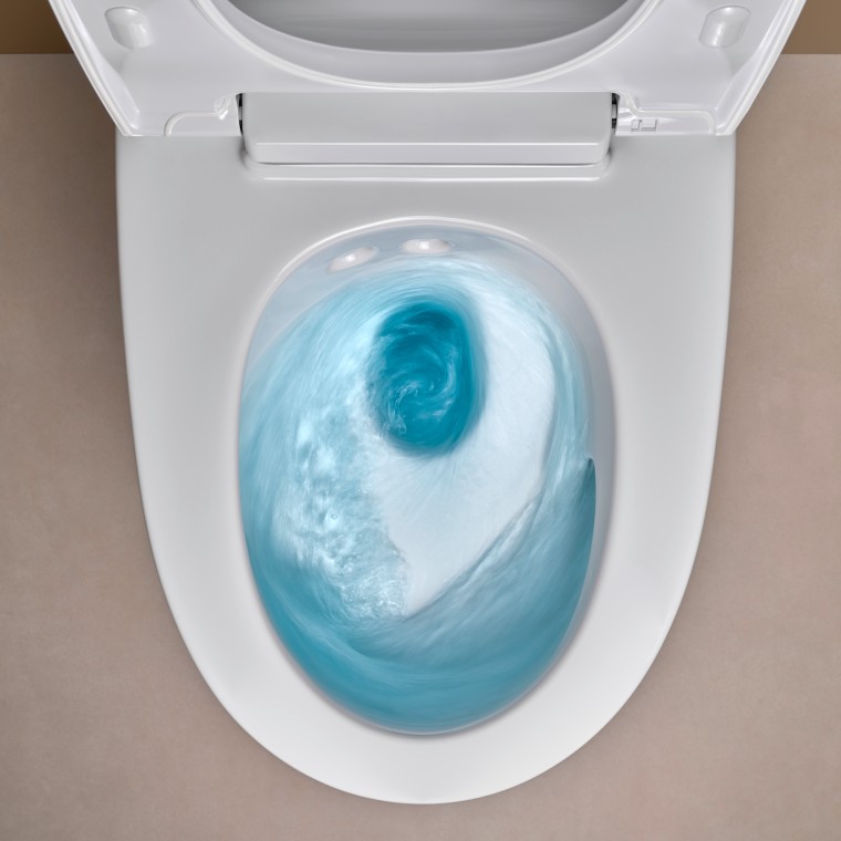 Tehnologija TurboFlush stranišča Geberit AquaClean Mera