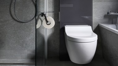 Sanitarni modul Geberit Monolith s tuš WC-jem Geberit AquaClean Tuma