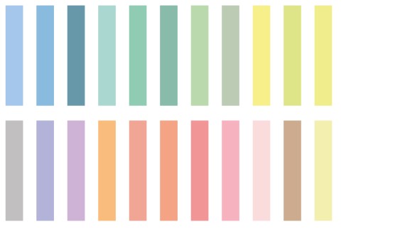 Pastelni toni na enem mestu Pastelni toni na enem mestu
