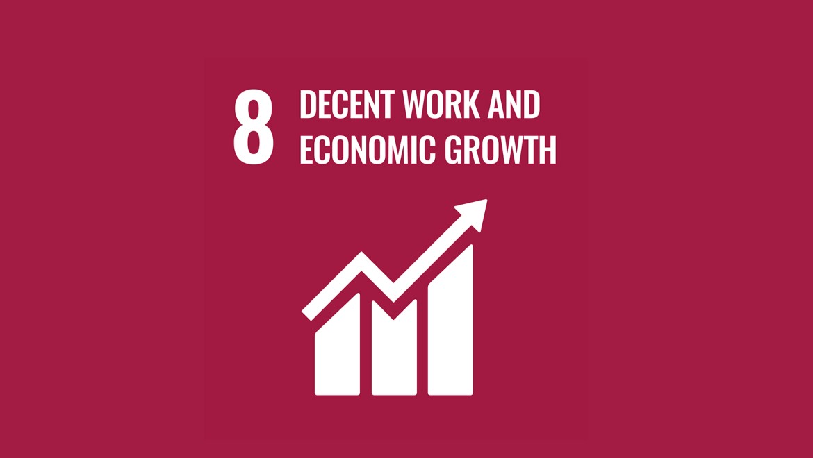 Cilj Organizacije zdrženih narodov 8 "Dostojno delo in gospodarska rast"