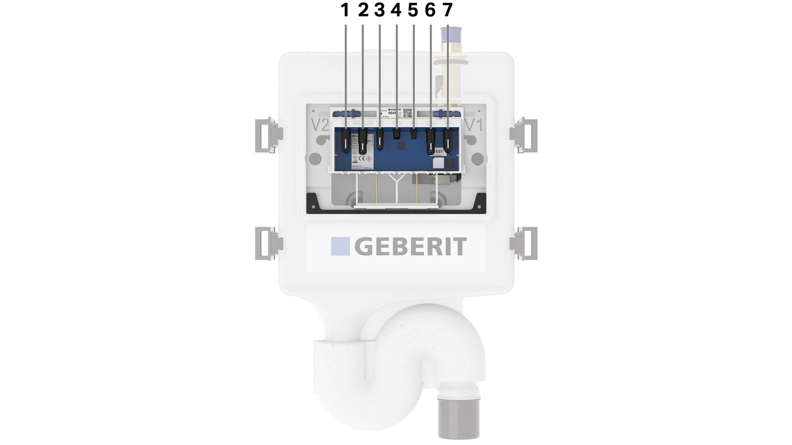 The Geberit HS50 higienska splakovalna enota(© Geberit) The Geberit HS50 higienska splakovalna enota(© Geberit)