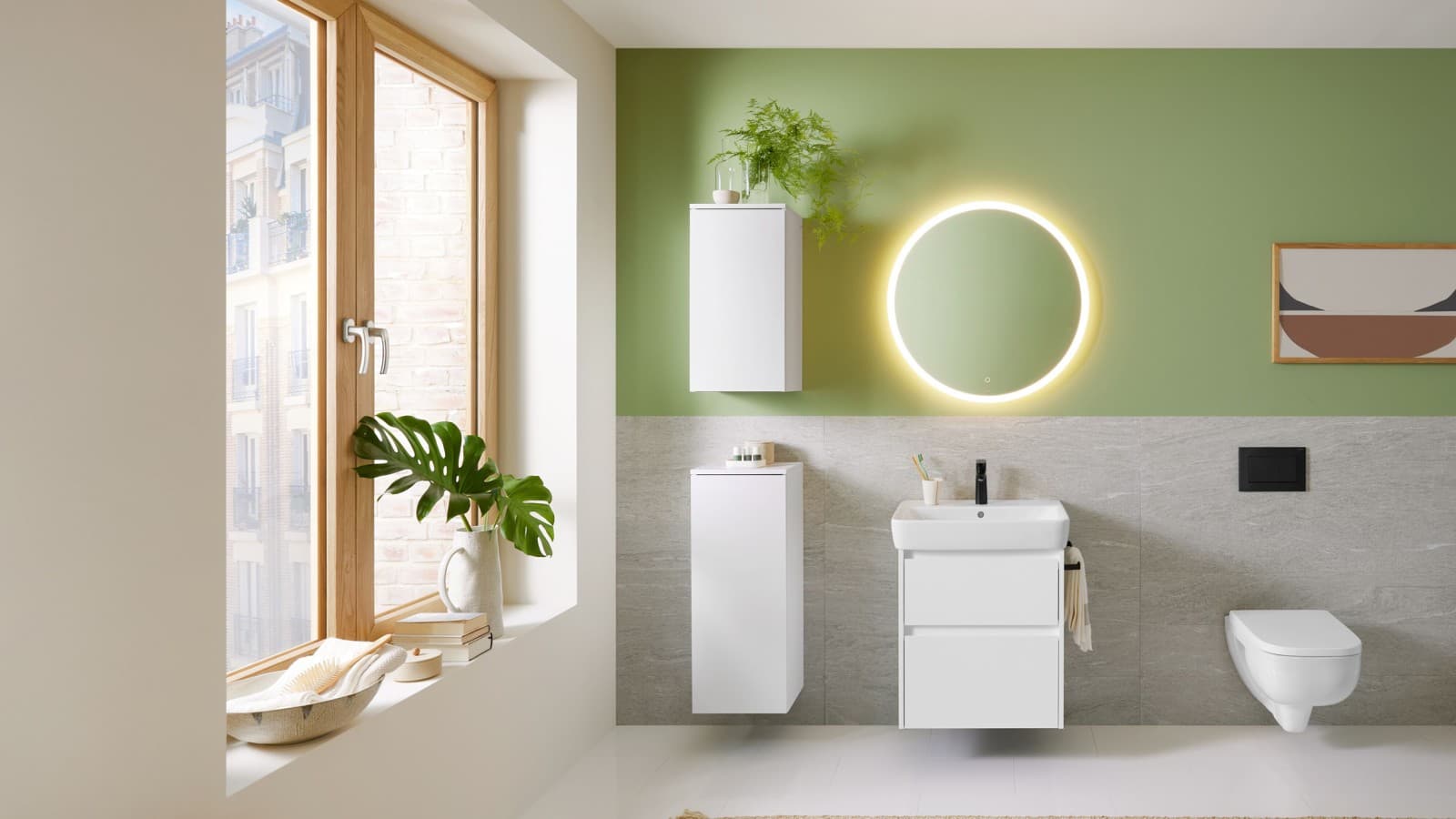 Novo kopalniško pohištvo iz serije Geberit Selnova Square Novo kopalniško pohištvo iz serije Geberit Selnova Square