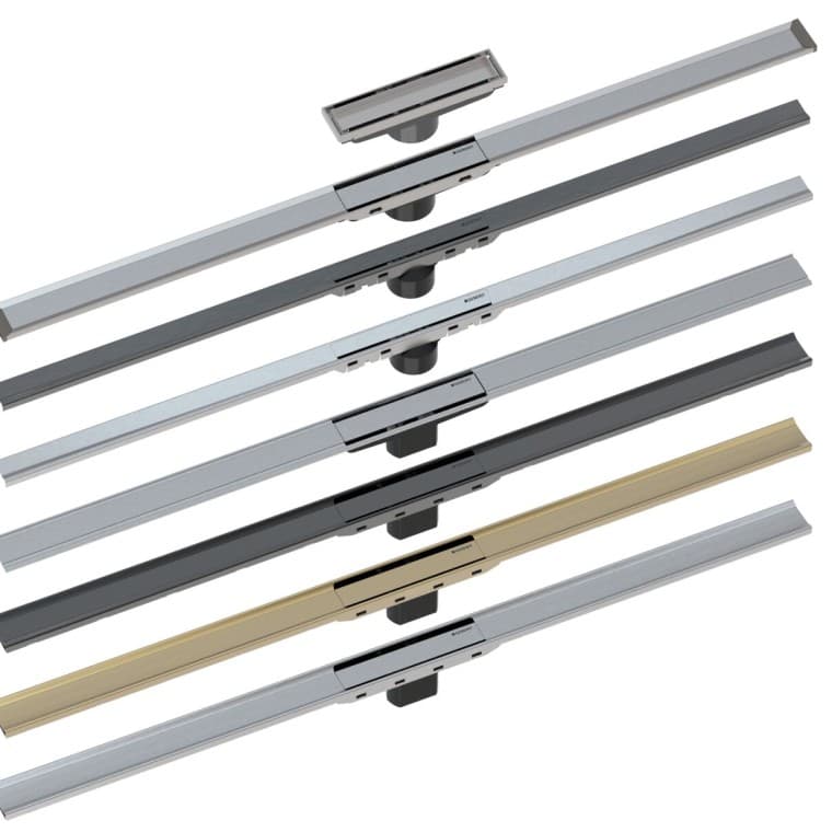 Pregled odtokov za prho Geberit CleanLine Pregled odtokov za prho Geberit CleanLine