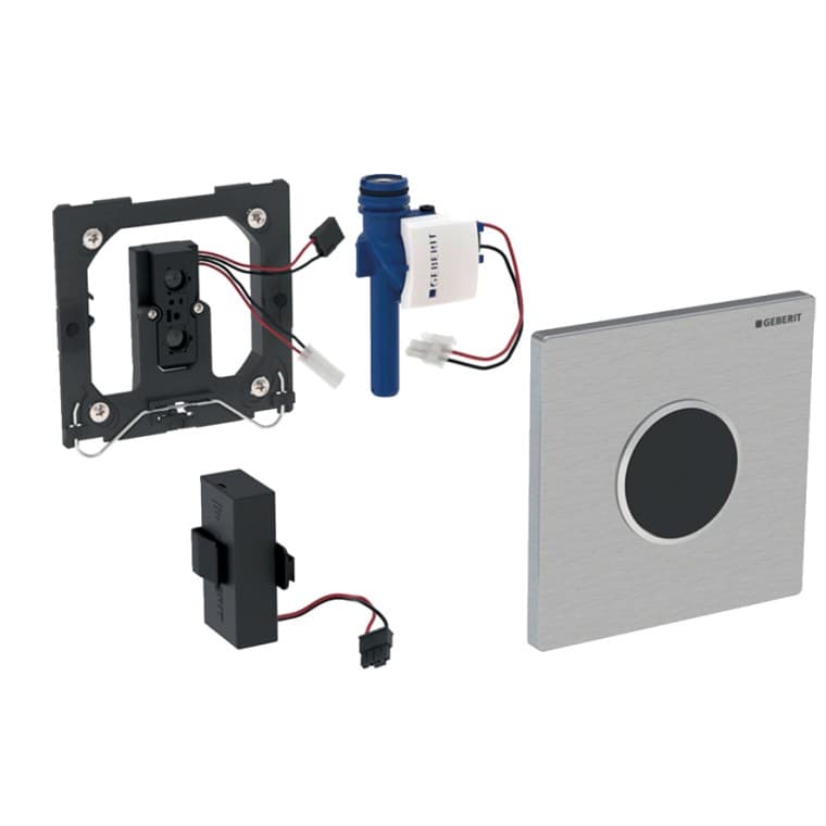 Brezkontaktno upravljanje splakovanja pisoarja z baterijskim napajanjem Brezkontaktno upravljanje splakovanja pisoarja z baterijskim napajanjem