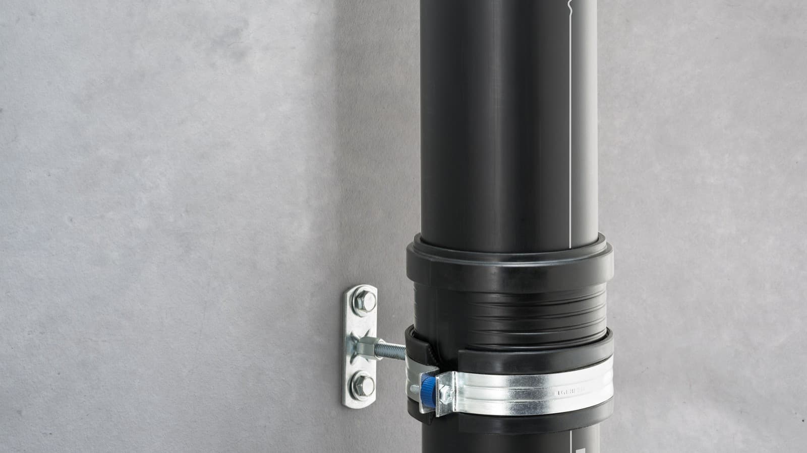 Nosilec cevi z zvočno ločitvijo za sistem Geberit Silent-Pro Nosilec cevi z zvočno ločitvijo za sistem Geberit Silent-Pro