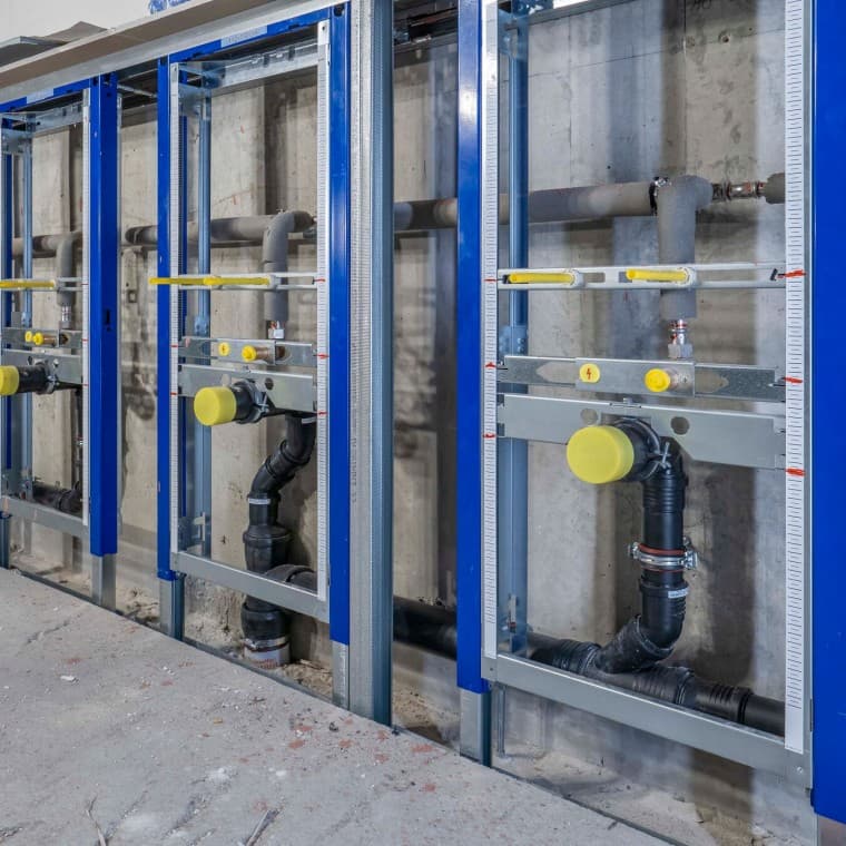 Namestitev z Geberit Duofix Namestitev z Geberit Duofix