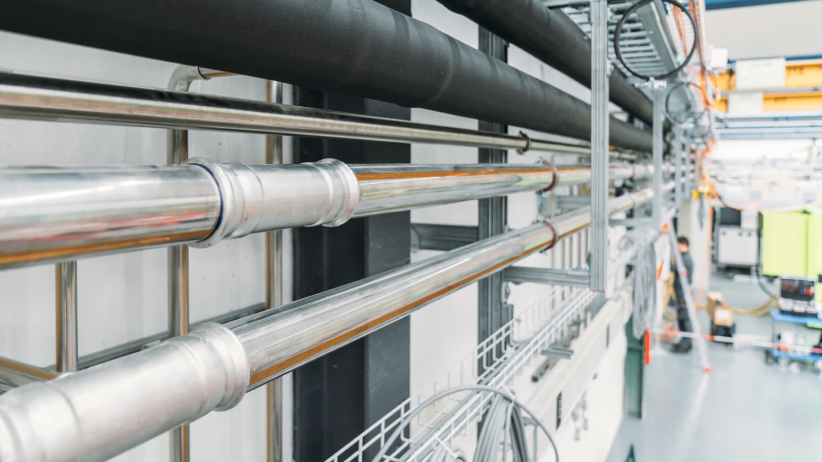 Geberit Mapress Therm for cooling pipes in production Geberit Mapress Therm for cooling pipes in production